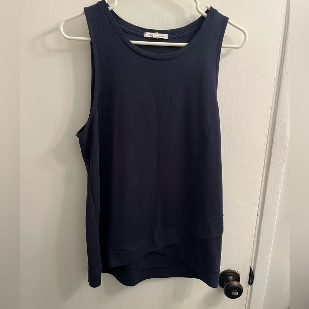Threads 4 Thought Navy Knit Tank